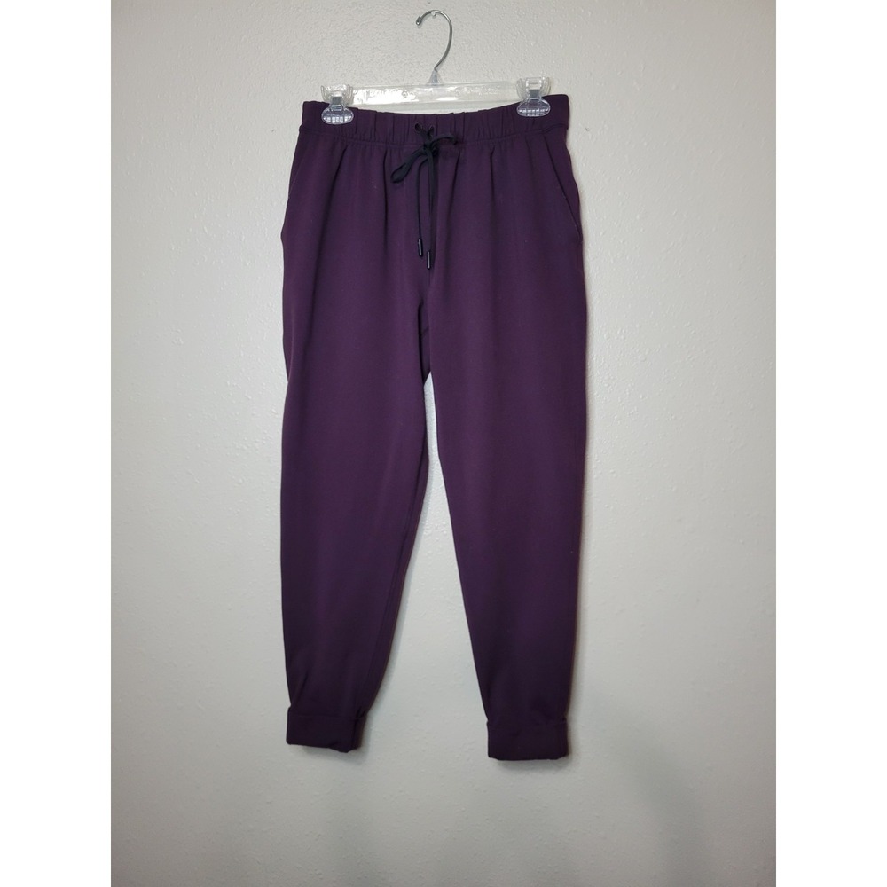 Lululemon‎ Women's Trouser Drawstring Pants Folded Ankle Pockets Purple